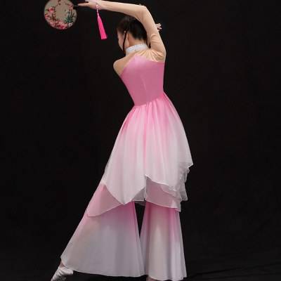 Classical dance clothing female elegant seedlings dance clothing suit Modern dance independent dance art test fan dance umbrella dance performance service