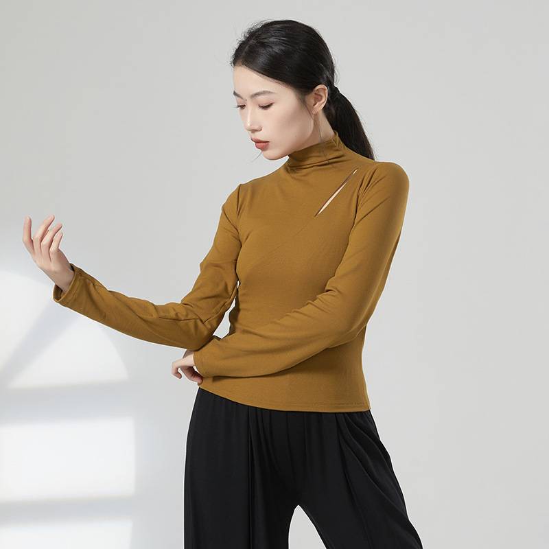 Modern Dance Practice Gong Series Tuosite Long -sleeved Shirt -shaped Dance Classical Dance Basic Training Server Long Sleeve Top Squad Dance