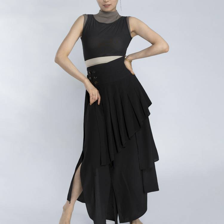 D337 vest dance top with modern ballet dance exercises, wearing classical dance dance dance gauze, female new style