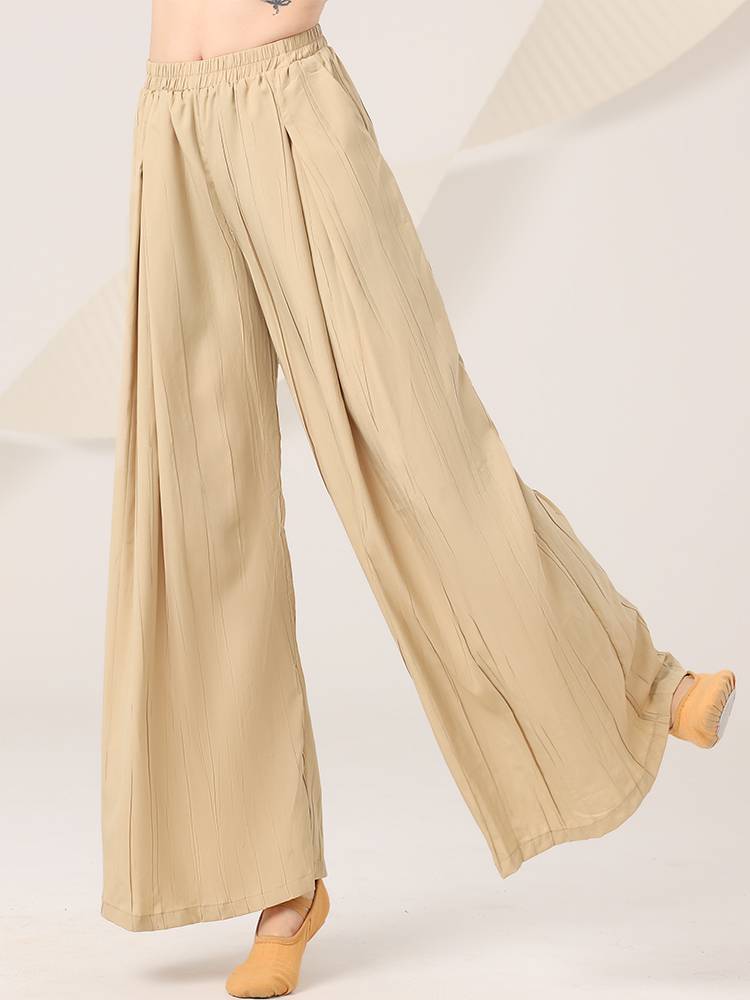 New classical dance exercises, women's elegant wide -leg air pants adult dance clothing modern dance exercise trousers
