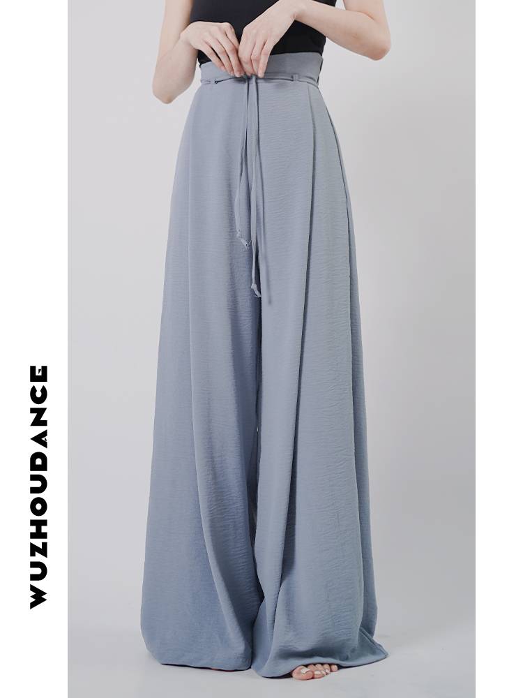 Dance Chau Danz Modern Dance Pine Pants Loose Straight Dance Pants Professional Trip Wide Pants Slender Women's Sports Clothing