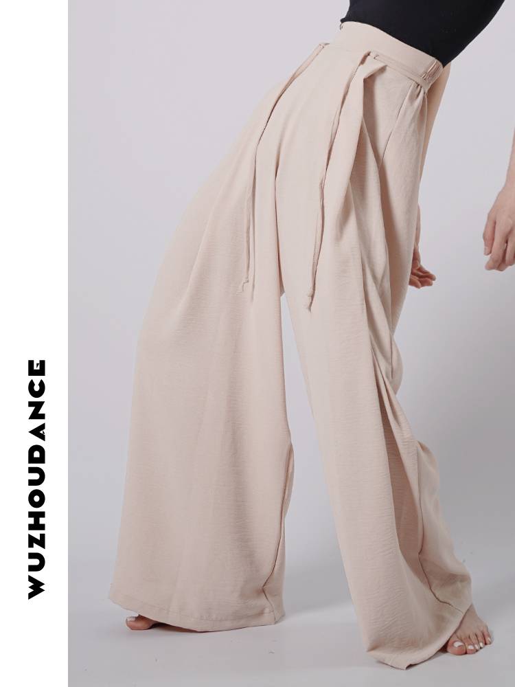 Dance Chau Danz Modern Dance Pine Pants Loose Straight Dance Pants Professional Trip Wide Pants Slender Women's Sports Clothing