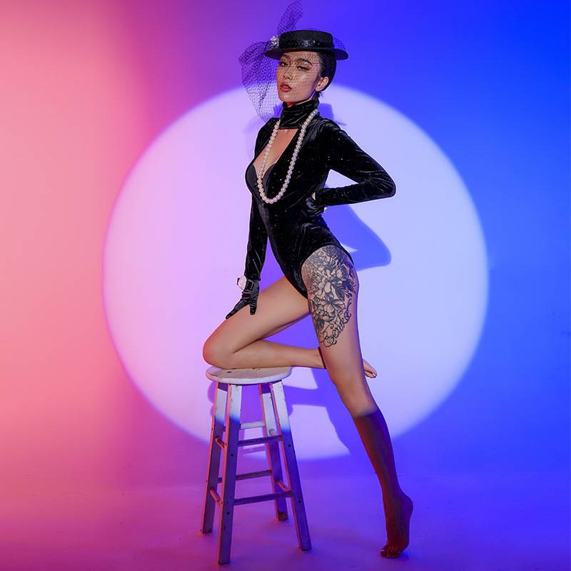 a bar ds show for a new costume jazz ensemble club, gogo for a modern dance dress