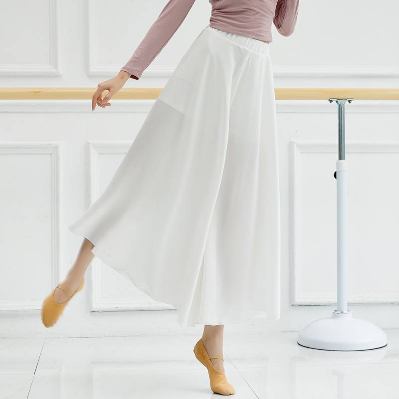 Classical Dance Modern Dance Skirt Pants Ultra -wide Saton Wide -leg Pants Dance Pants Performance Performance Square Square Dance