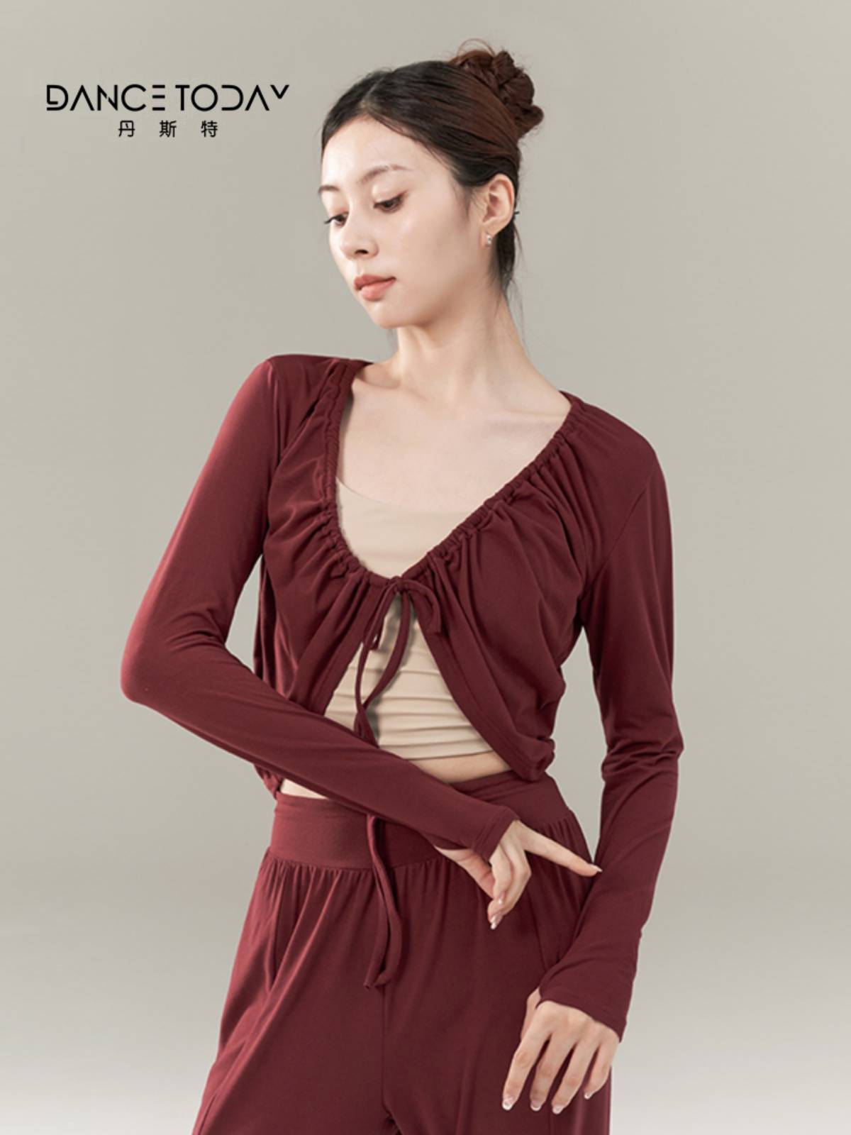 Dancetoday dance service female changing the season to clear the position as low as 39 yuan starting from long -sleeved modern dance -shaped body practice uniform