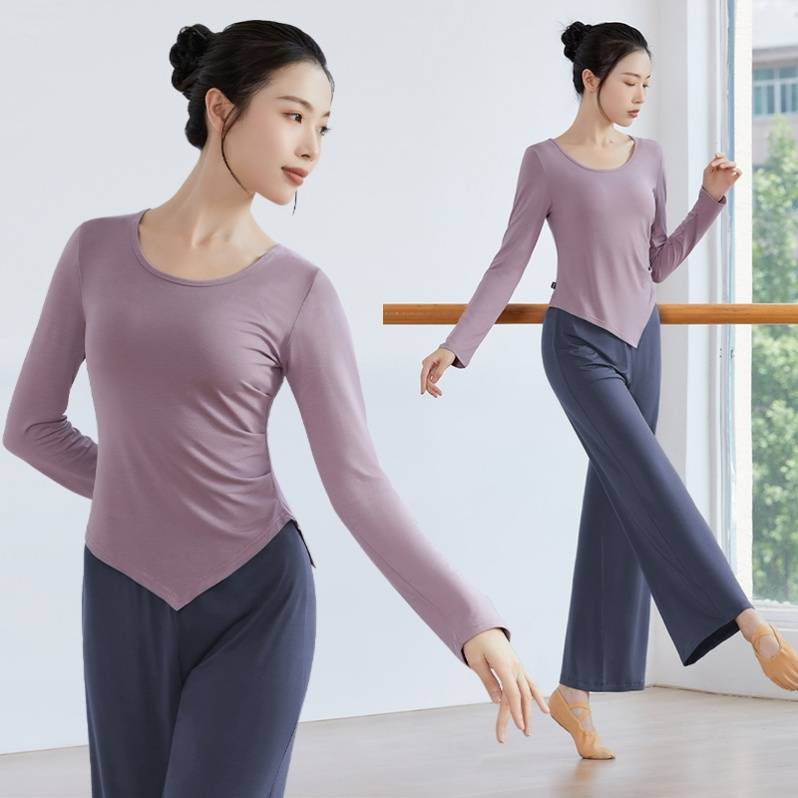 Modern dance pants Classical adult practice service female top female top Modal wide -legged cloud pants training clothing