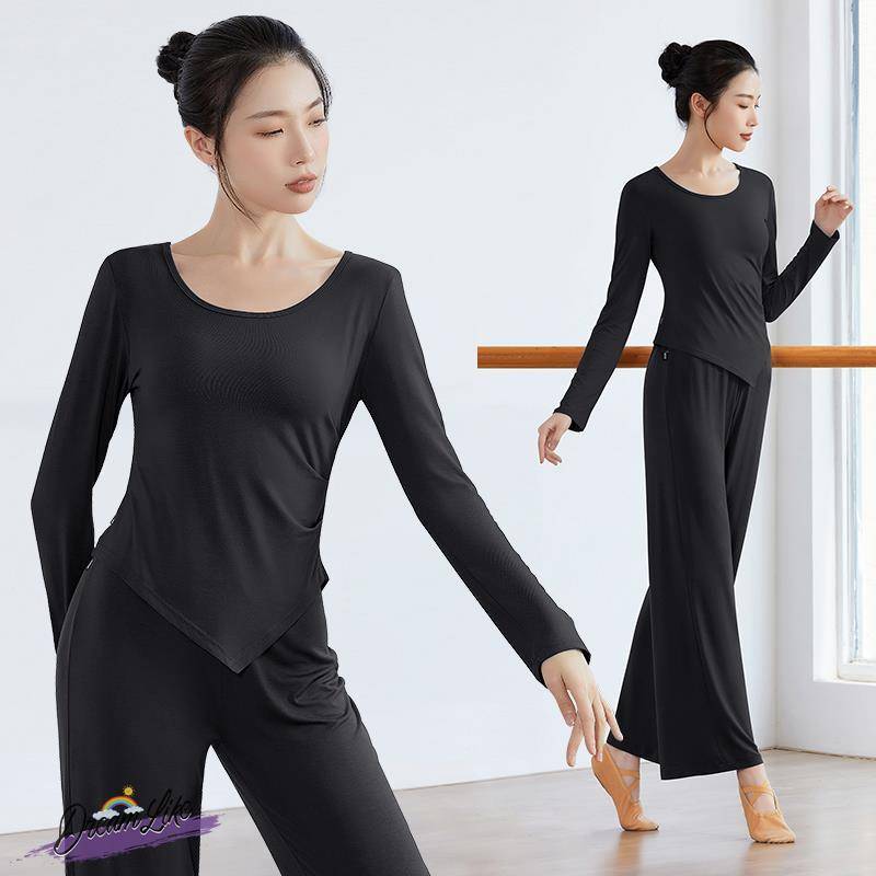 Modern dance pants Classical adult practice service female top female top Modal wide -legged cloud pants training clothing