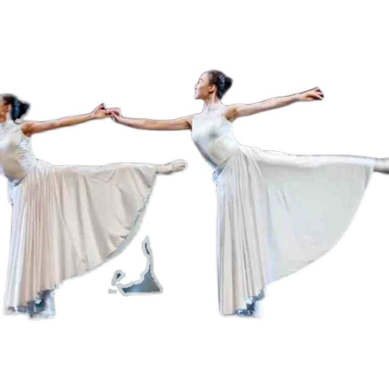 Modern dance performances our songs with the same dance service female May 4th youth chorus dress big skirt practice service