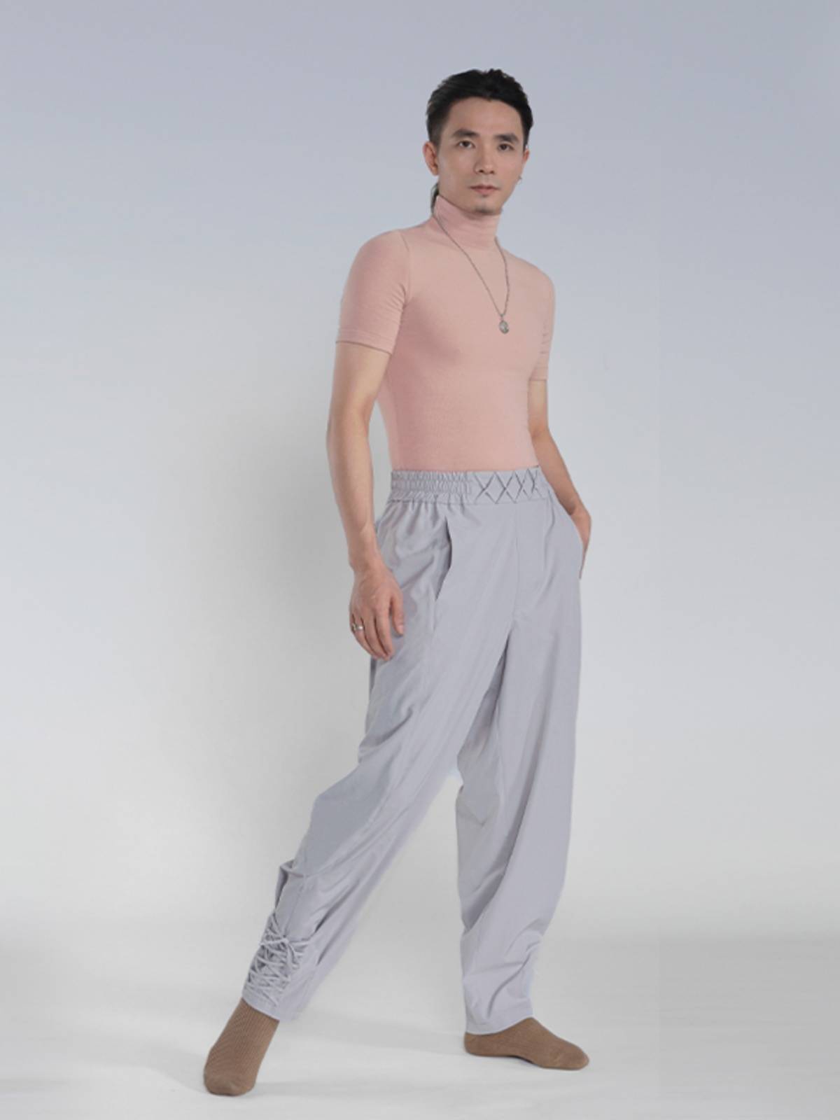 D346 Modern ballet dance service autumn and winter long -sleeved exercises, yoga tightness, thin warm bottom shirt