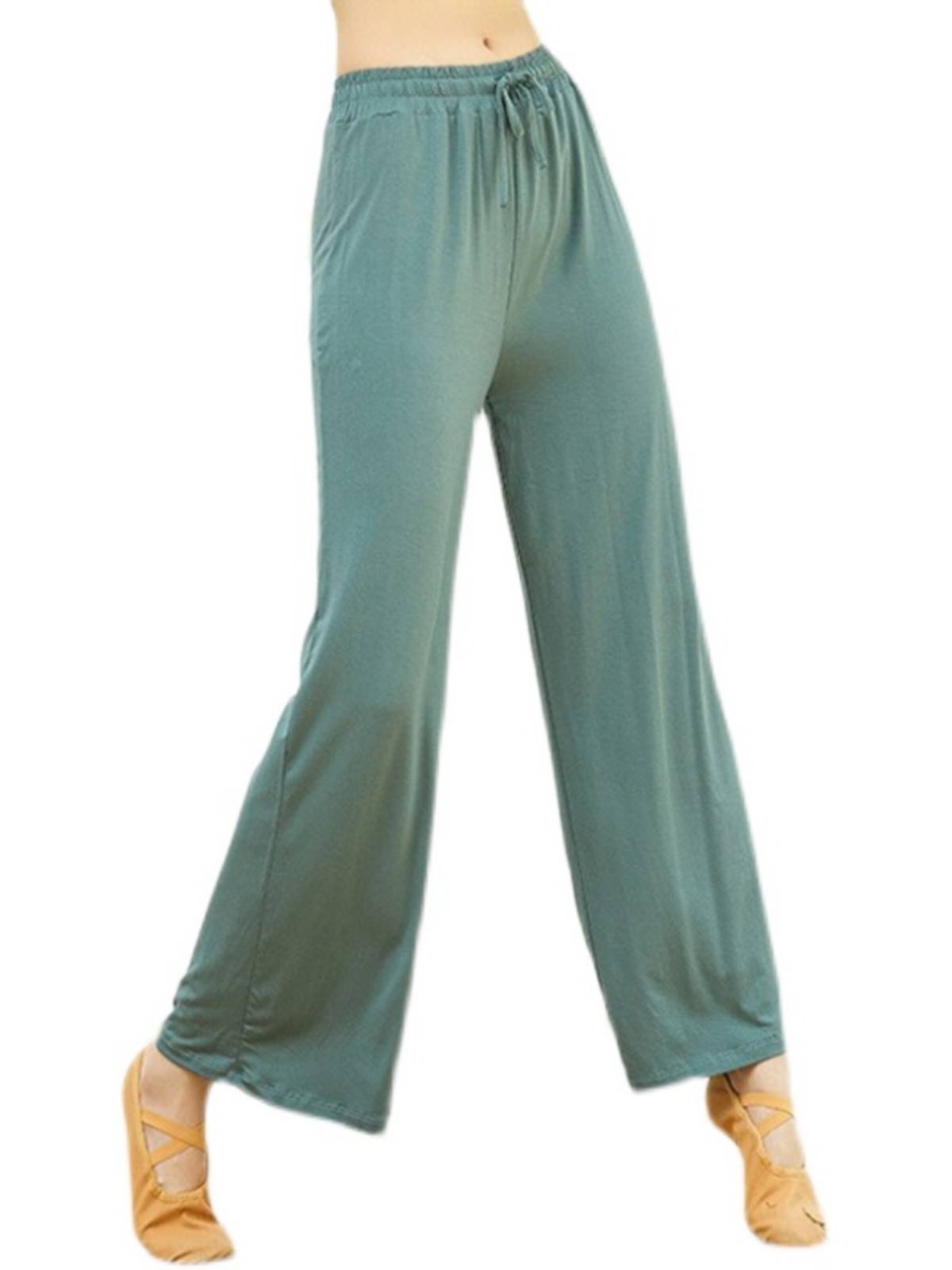 Modern Dance Classical Adult Dance Practice Services Mo Daer straight wide -leg pants Early teacher loose female teacher cloud pants
