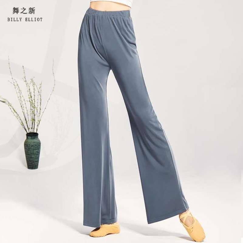 Classical dance exercise pants wide -leg pants clothing summer shape clothes dance pants new straight modern dance pants feel