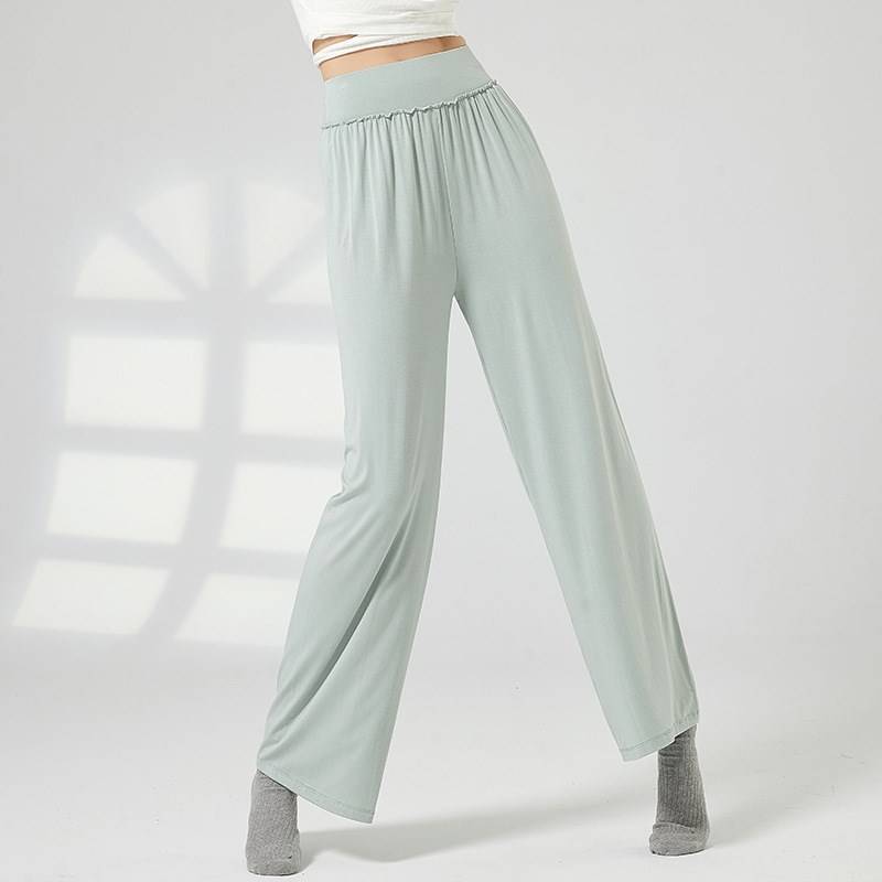 Dance pants new spring and summer high waist wide -leg pants Modern dance feeling Chinese dance national service classical dance exercise service