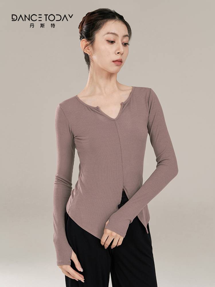 dancetoday dance service female adult dancing special top long sleeve body service spring modern dance exercise uniform