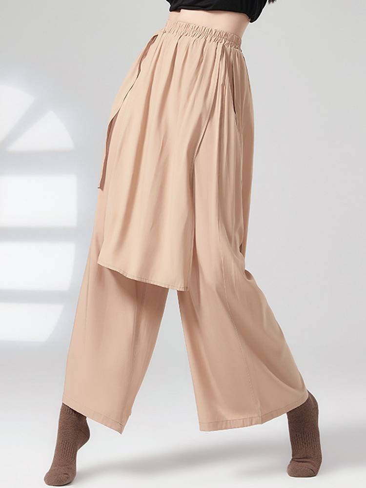 Modern dance wide -leg pants, elegant dance pants, men's and women's same pants, loose classical dance exercise pants dance