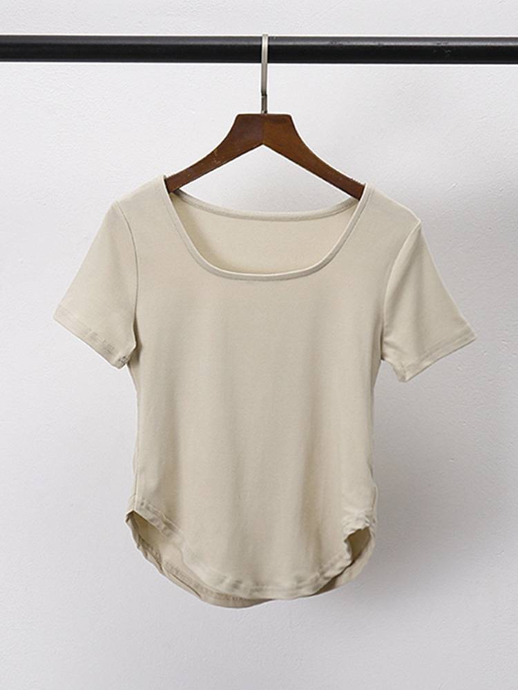 Classical dance exercise girl dance short -sleeved slim slimness Slender modern dance top Chinese dance art test training service