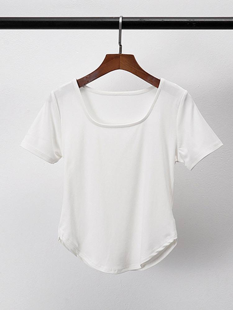 Classical dance exercise girl dance short -sleeved slim slimness Slender modern dance top Chinese dance art test training service