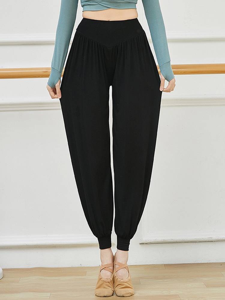 Dance pants adult female Modal lamp pants loose modern dance pants foot exercise pants Chinese dance -shaped body pants