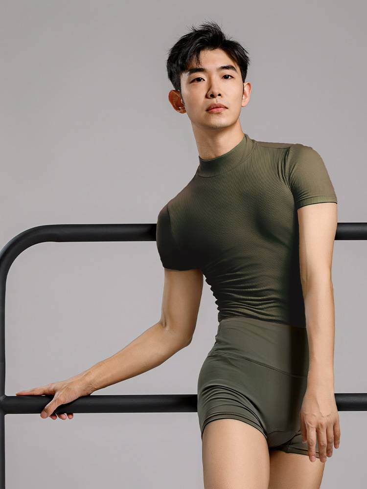 D379 Modern Dance Practice Half -sleeve Thread Tight Performance Dance Dance Classical Dance Top