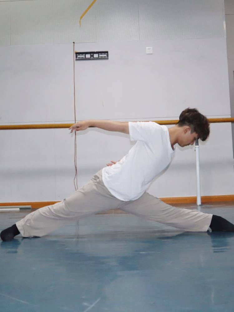 Dance clothes top men and women, the same white loose modern dance exercise, clothing pure cotton yoga sports T -shirt short sleeves