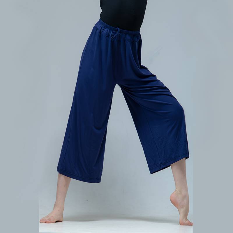 Children's modern dance exercise uniforms loose wide -leg pants jazz dance service Liuyi performances Modal spring and summer straight pants