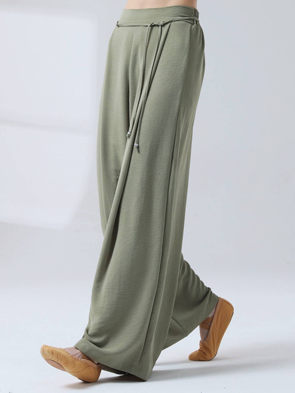 Modern dance exercise pants Classical dance loose, elegant wide leg pants men and women summer Chinese dance pants thin straight pants