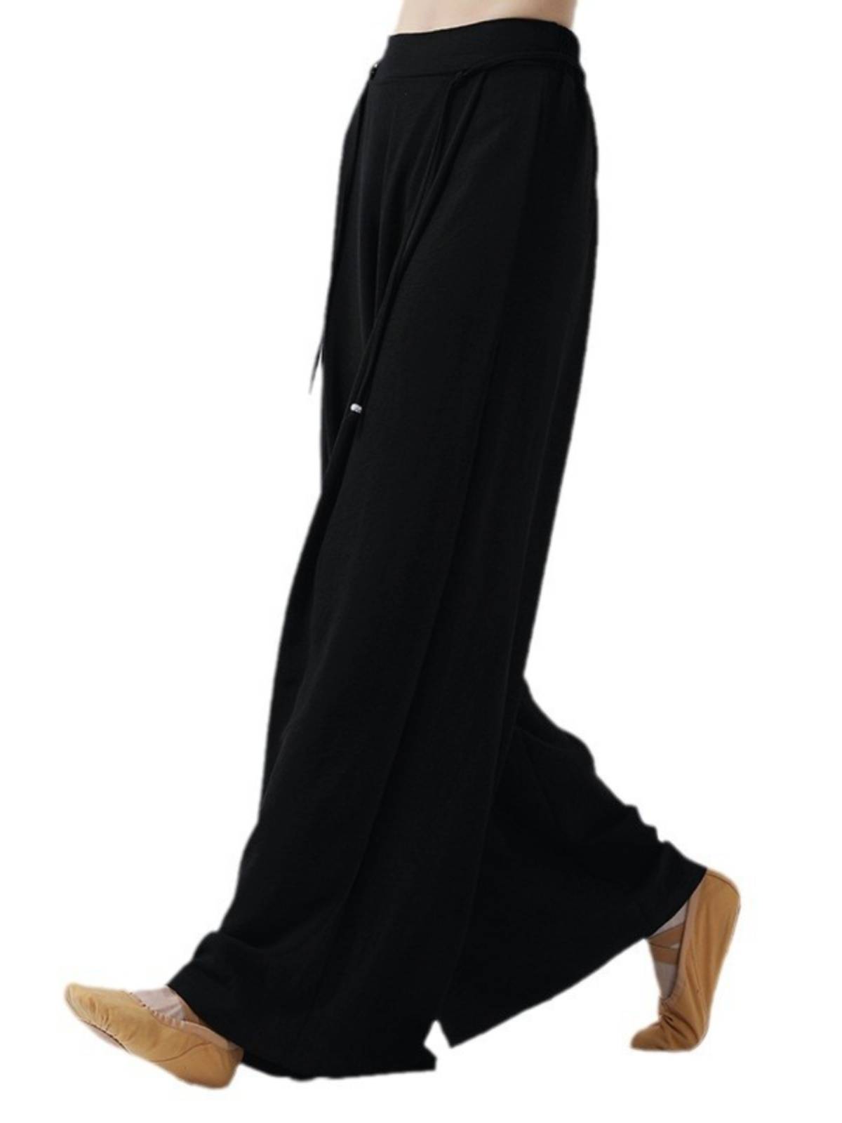 Modern dance exercise pants Classical dance loose, elegant wide leg pants men and women summer Chinese dance pants thin straight pants