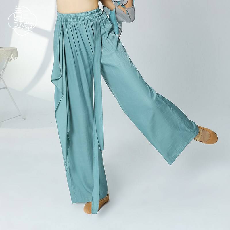 Modern dance pants dance pants loose shape body exercise pants vertical tube wide -leg pants classical dance pants spring
