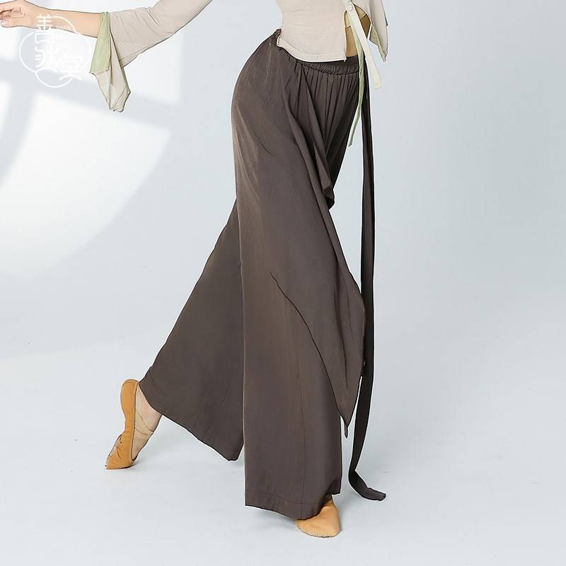Modern dance pants dance pants loose shape body exercise pants vertical tube wide -leg pants classical dance pants spring