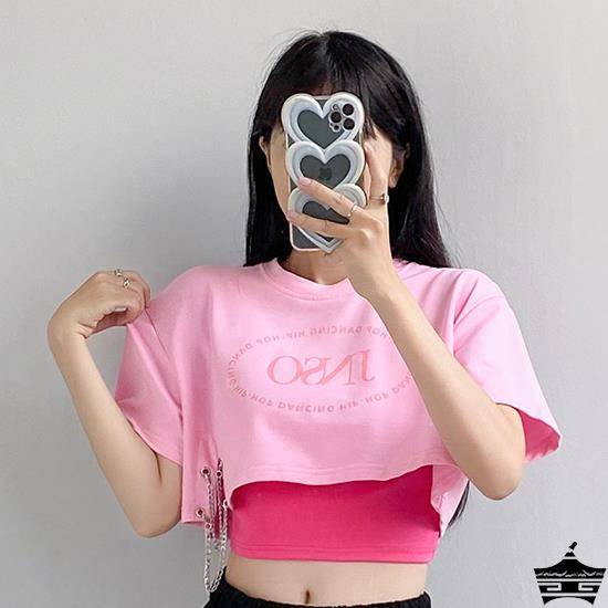 Jazz dance clothing female three -piece set of summer loose short -sleeved student hip -hop hip -hop adult modern dance performance