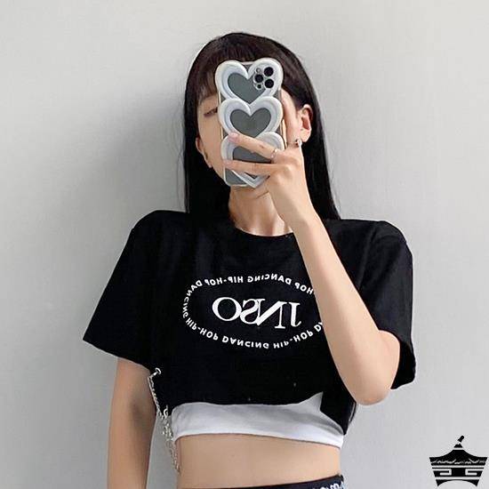 Jazz dance clothing female three -piece set of summer loose short -sleeved student hip -hop hip -hop adult modern dance performance