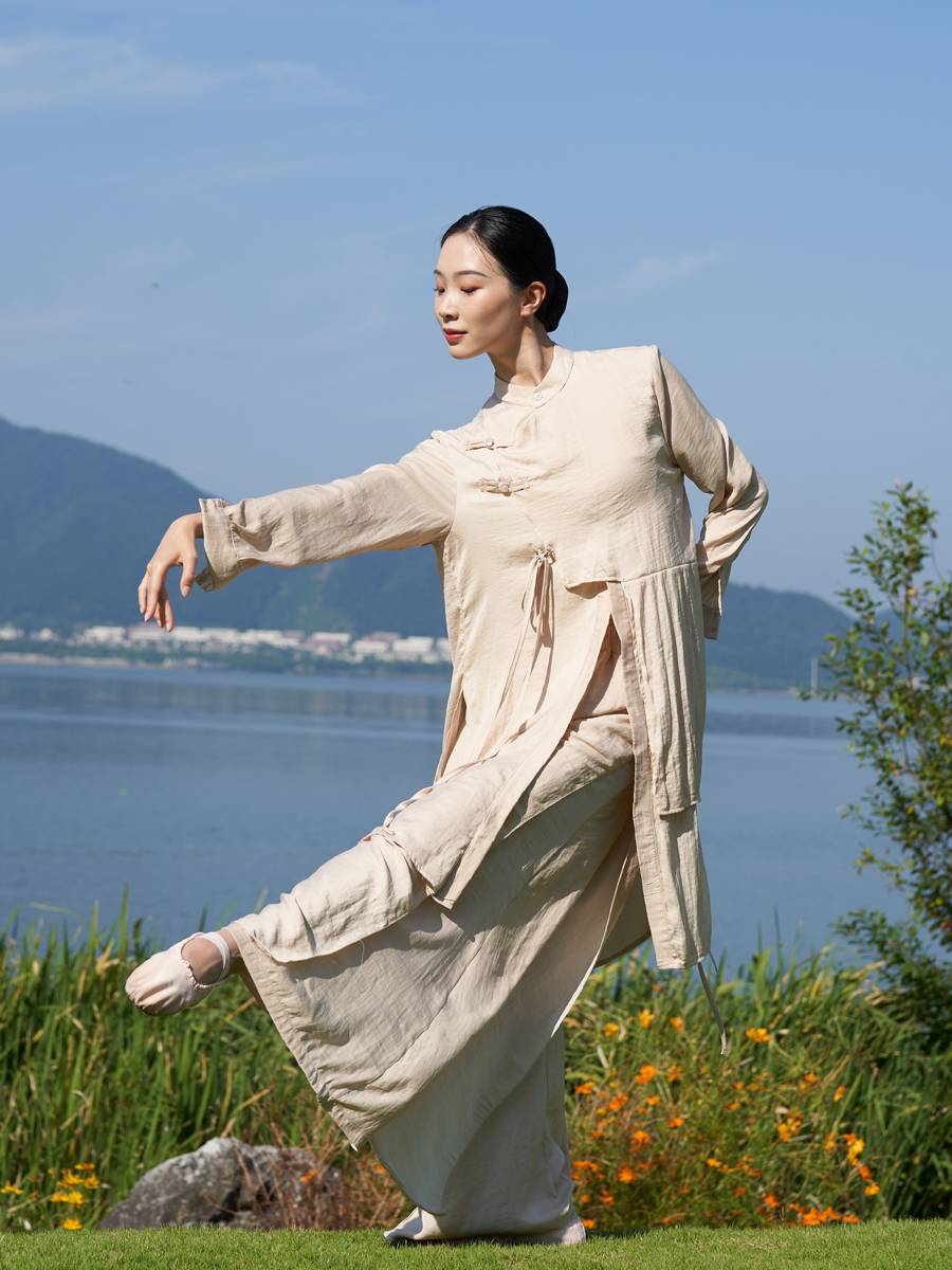 Dance Ruixiang Adult Female Classical Dance Practice Gong Hanfu Improved Chinese Dance Tagoges Loose and Permanent Sleeve Terminal