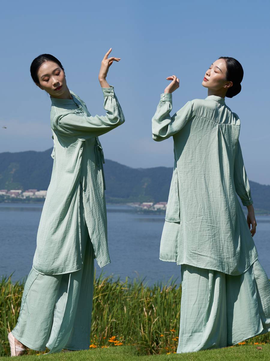Dance Ruixiang Adult Female Classical Dance Practice Gong Hanfu Improved Chinese Dance Tagoges Loose and Permanent Sleeve Terminal