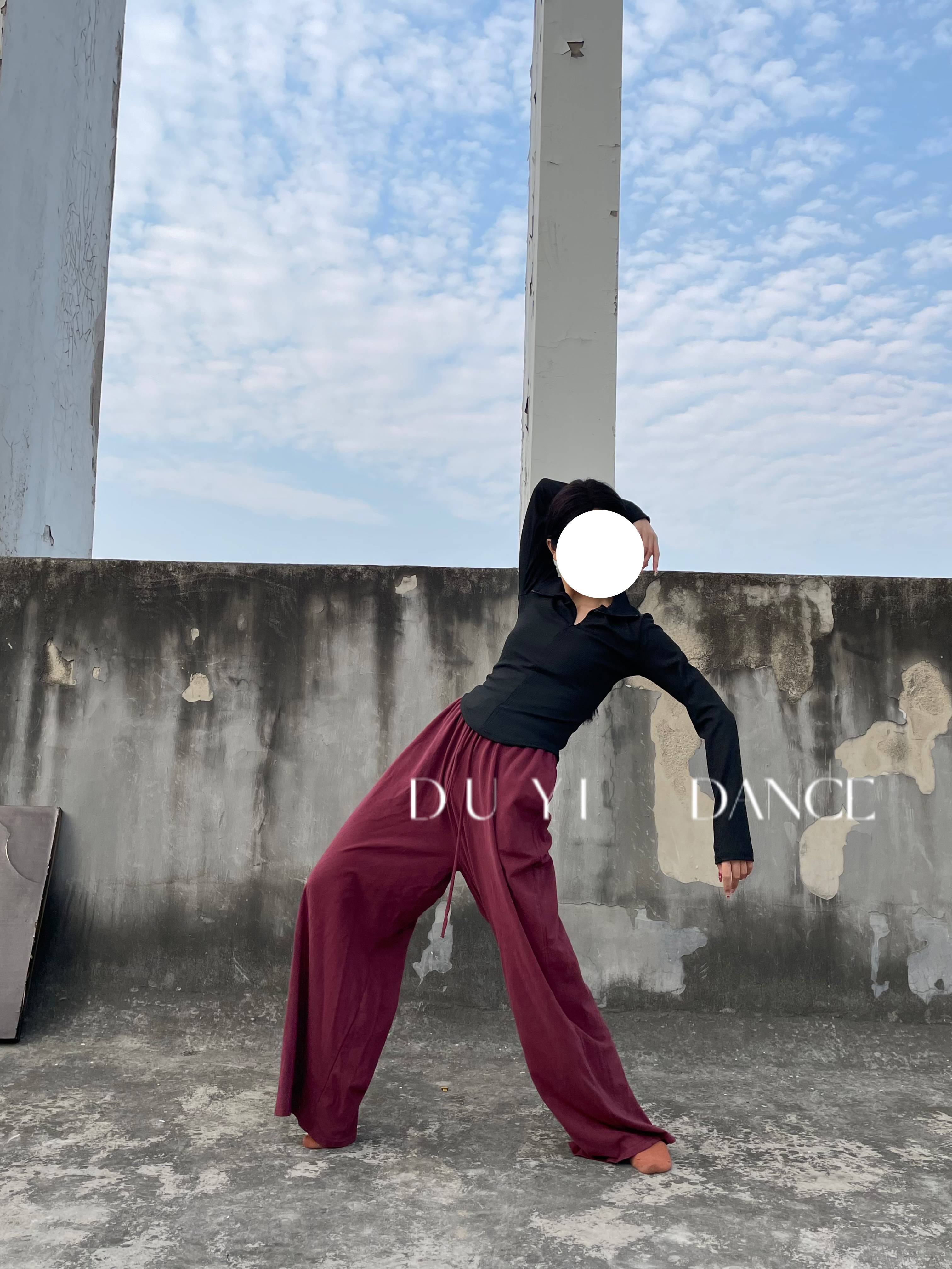 Modern dance wide -leg pants dance loose practice, classical dance straight pants, small drag on the ground, mopping pants Modern Dance