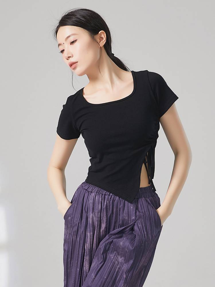 Modern dance irregular dance clothes spatter pumping training clothes show thin body clothes daily training performance service