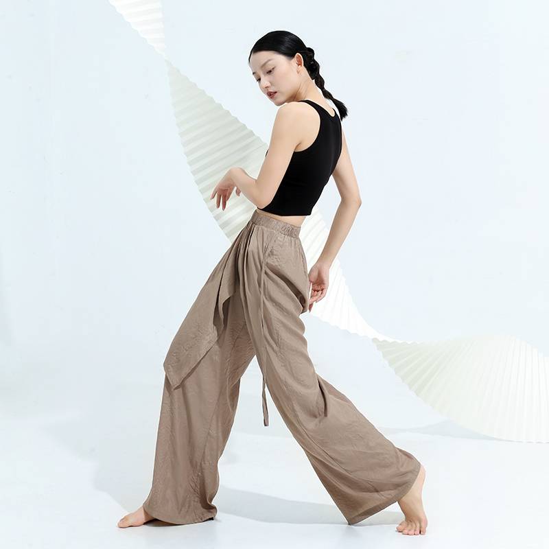 Yingzi Modern Dance Dance Pants Form Training Female Women's Loose Wide Pants Classical Dance Clothing Pants Summer