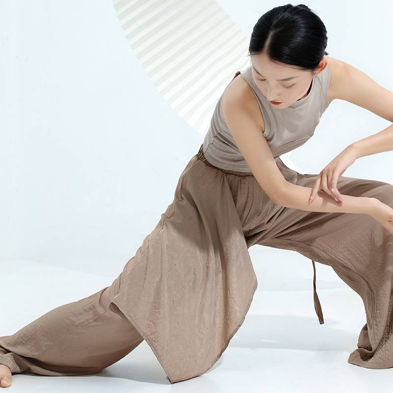 Yingzi Modern Dance Dance Pants Form Training Female Women's Loose Wide Pants Classical Dance Clothing Pants Summer