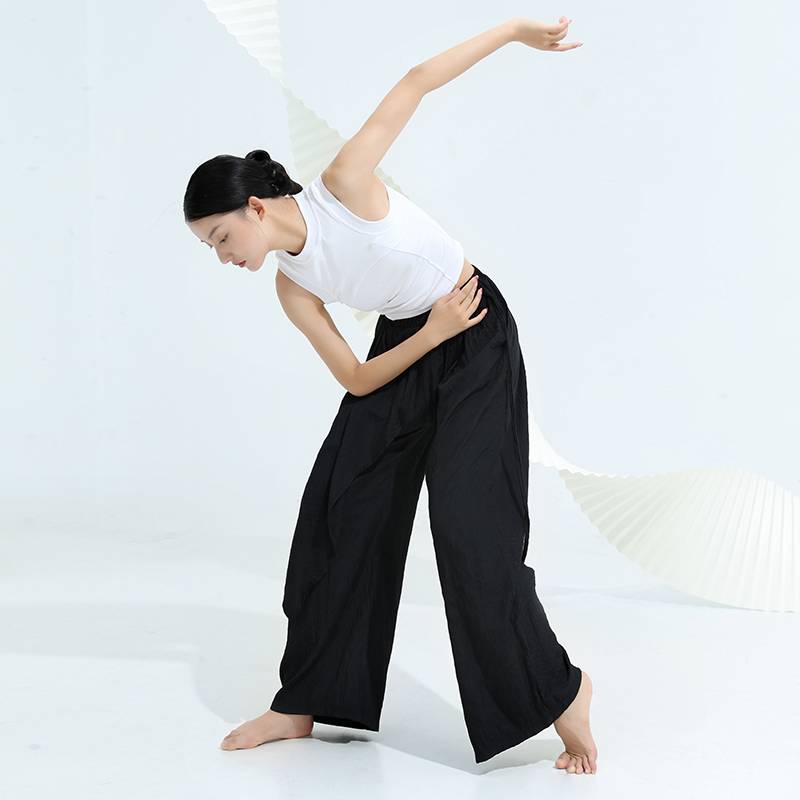 Yingzi Modern Dance Dance Pants Form Training Female Women's Loose Wide Pants Classical Dance Clothing Pants Summer