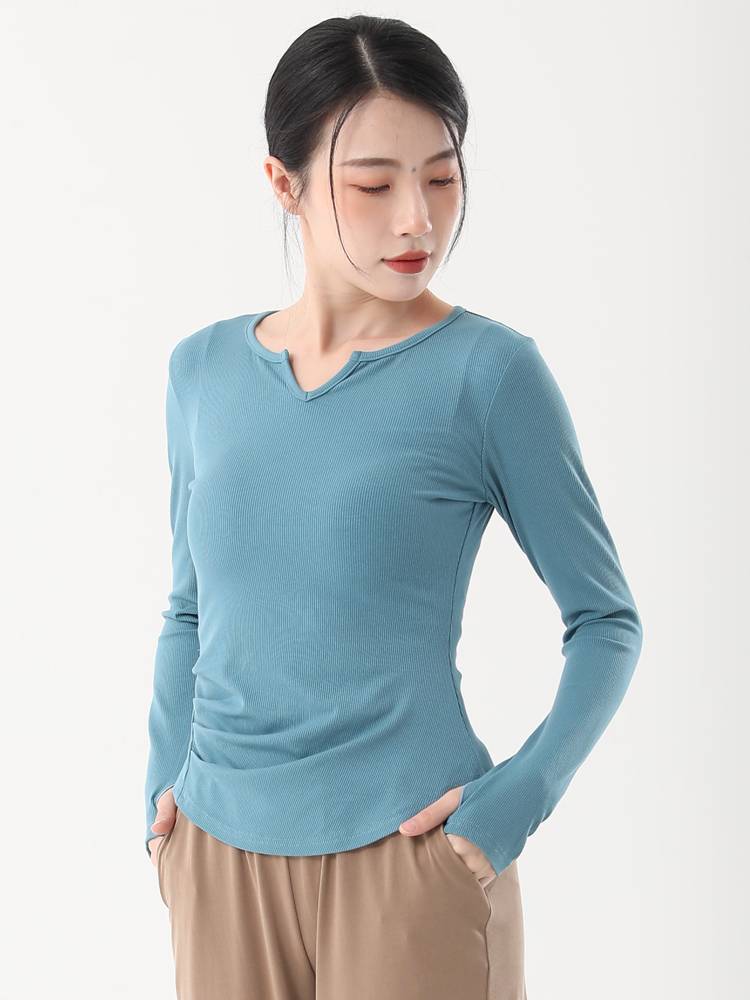 Modern dance exercise service female adult top professional dance service short -sleeved Chinese classical dance set finger clothes training suit