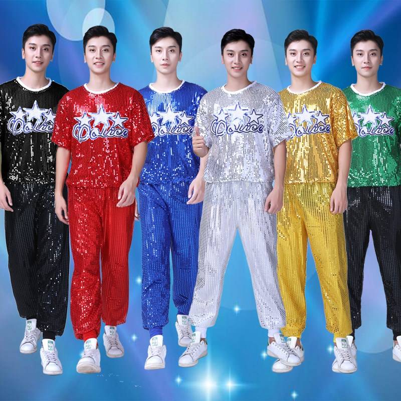 Modern Dance Performance Services Sequenant Women's Set Summer Adult Men's La La Team Dance clothes jacket jazz dance clothing