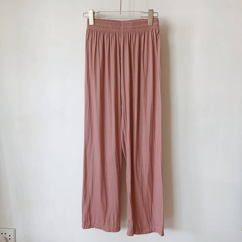 Modern dance ice silk dance pants female summer loose and thin leg pants elegant body straight pants classical dance exercise pants