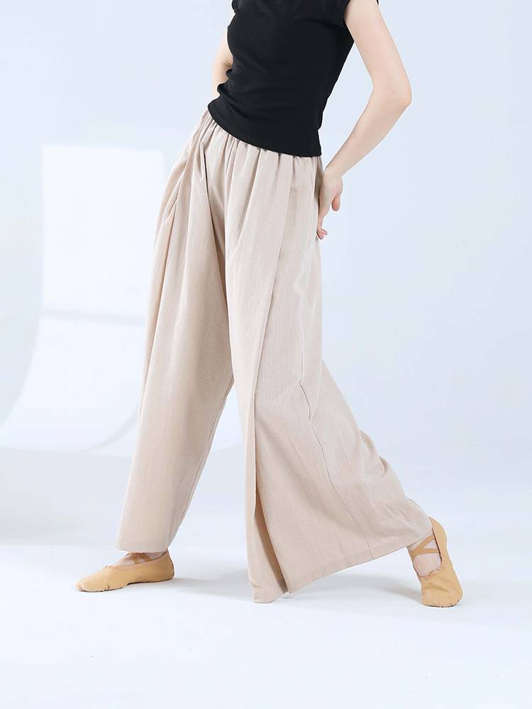 Modern dance pants adult female loose straight -legged pants dance pants Chinese classical dance -shaped body pants dance growth pants
