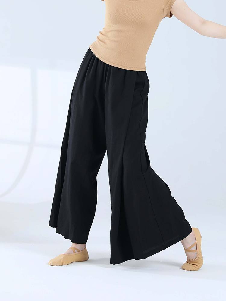 Modern dance pants adult female loose straight -legged pants dance pants Chinese classical dance -shaped body pants dance growth pants