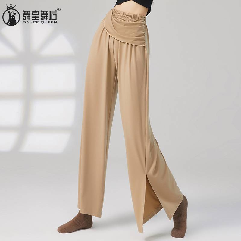 2024 Classical Dance Pants Summer New Smille Wide -leg Pants Modern Chinese Dance Clothing Pants Pants Woman
