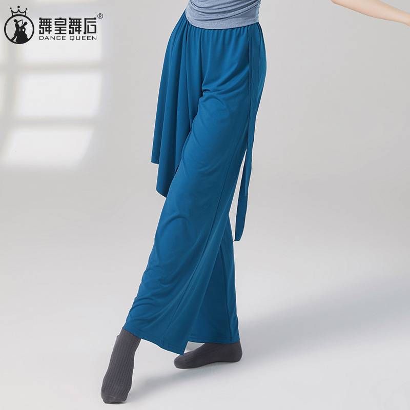 2024 Classical Dance Pants Summer New Smille Wide -leg Pants Modern Chinese Dance Clothing Pants Pants Woman