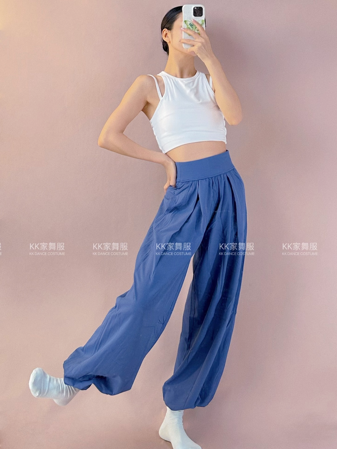 KK home fast dry sunscreen high -waist wide -side wide -leg pants classical dance service modern dance service practice pants