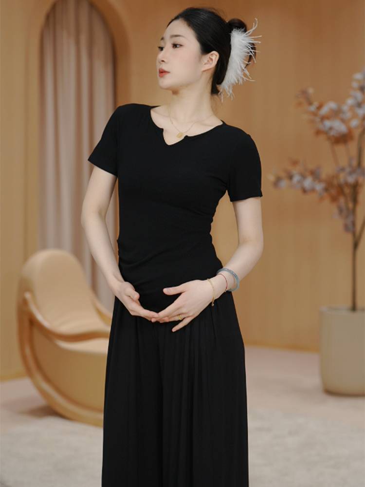 Dance service female practice shirt short sleeves in summer adults can wear modern Chinese classical dancing women's new models