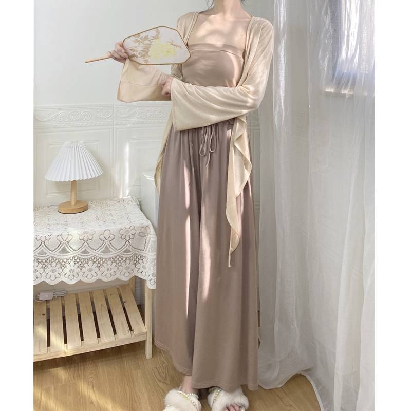 Dance pants female summer thin high waist high waist wide leg pants Modern dance exercises Chinese classical dance performance for Chinese classical dance performance