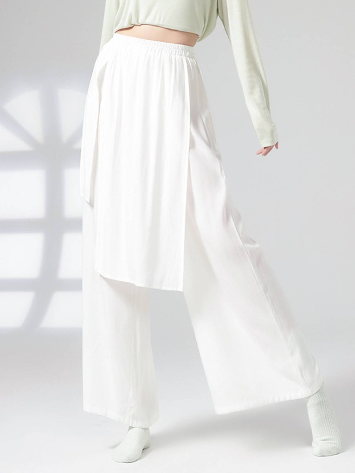 Modern dance pants, elegant wide leg pants loose Chinese dance pants new body practice service teacher class