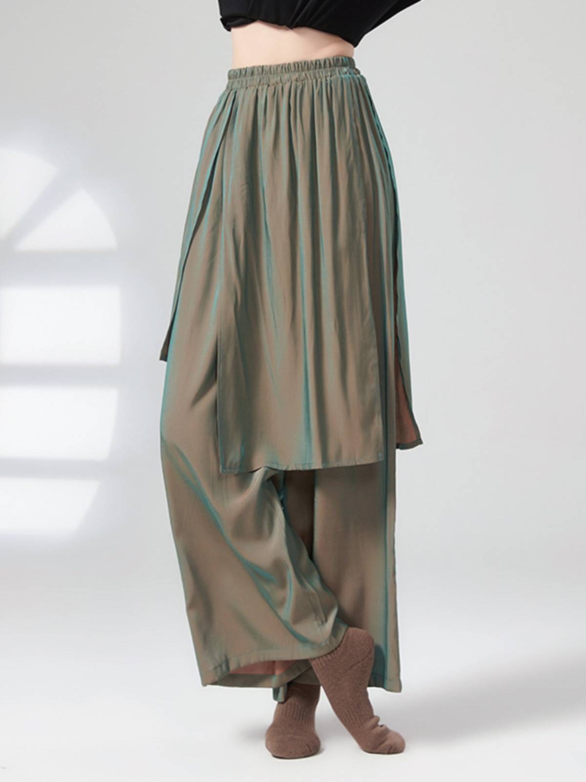 Modern dance pants, elegant wide leg pants loose Chinese dance pants new body practice service teacher class