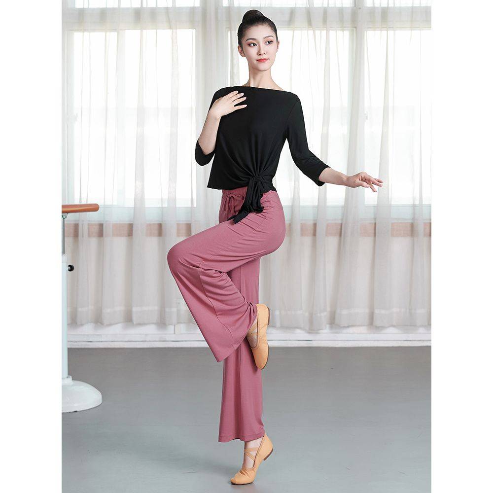 Spring and summer new Modal loose dance wide -leg pants practice service women's clothing Chinese classical modern dance clothing